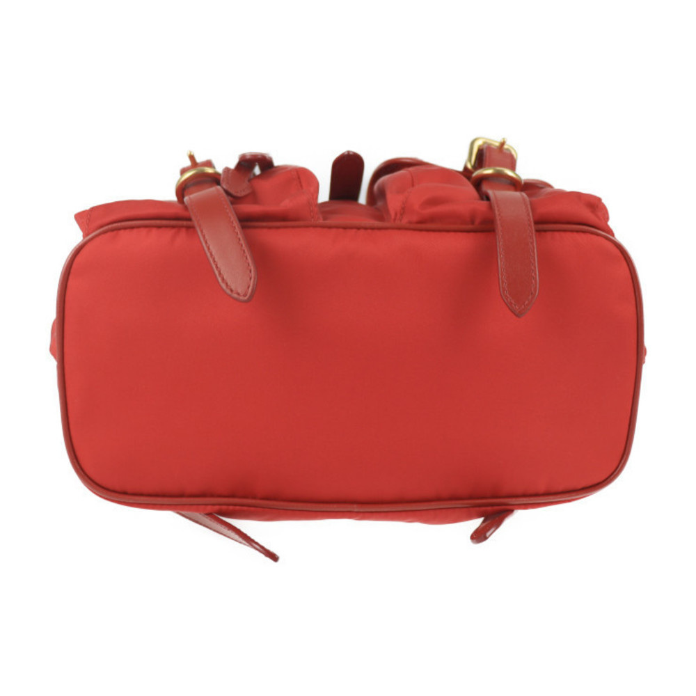 Prada Backpack Leather Red Nylon - image 4